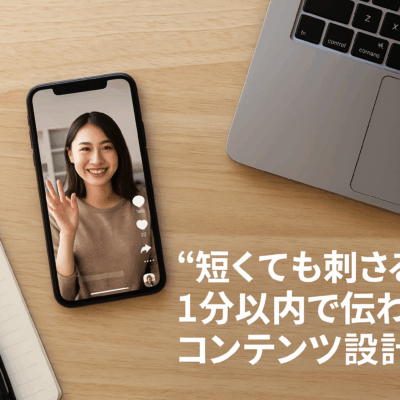 “短くても刺さる”！1分以内で伝わるコンテンツ設計術